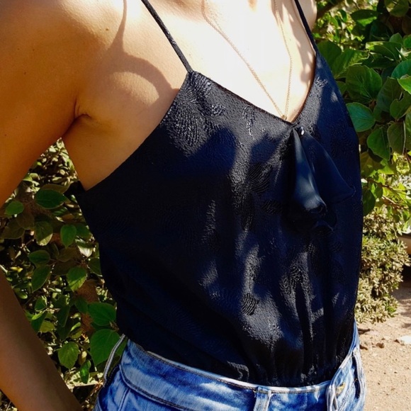 Vintage - High-Cut Leg, Black Bodysuit - Medium - Picture 3 of 7